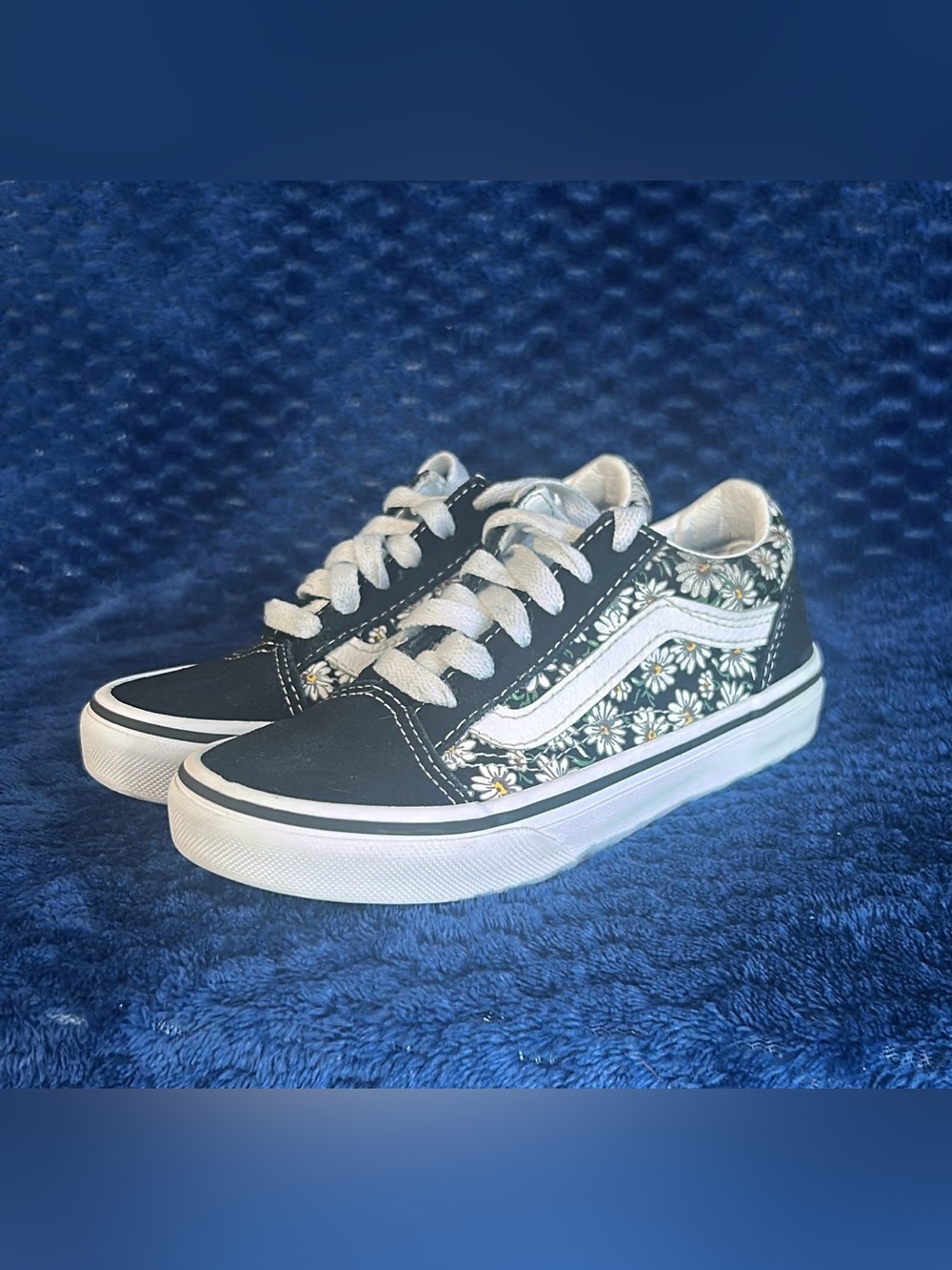 VANS Old Skool Girls 12us Daisys/black/tru white